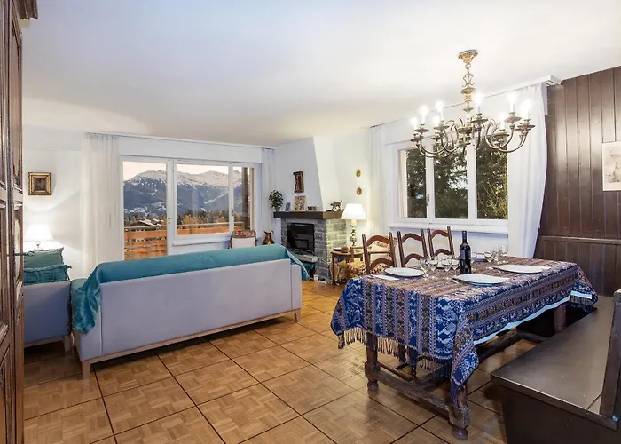 Lägenhet La Marmotte, Au Coeur Du Village De Crans, Proche Du Telecabine Cry D'er *