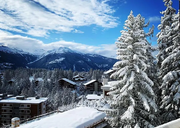 Lägenhet La Marmotte, Au Coeur Du Village De Crans, Proche Du Telecabine Cry D'er *